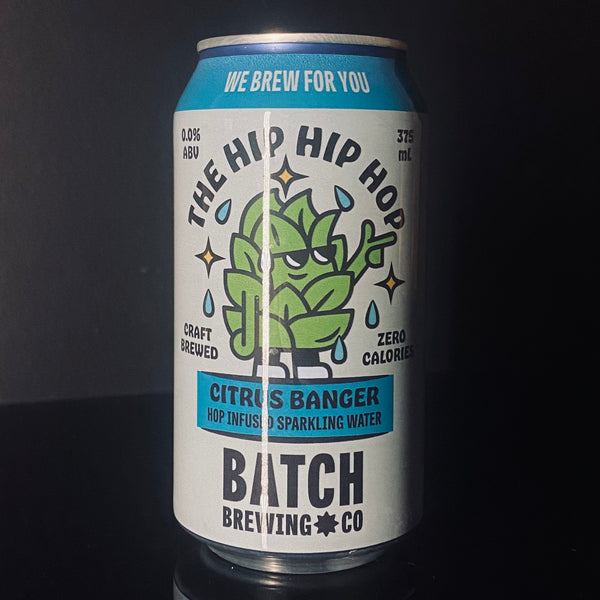 Batch Brewing Co., The Hip Hop Citrus Banger Hop Infused Sparkling Water. 375ml