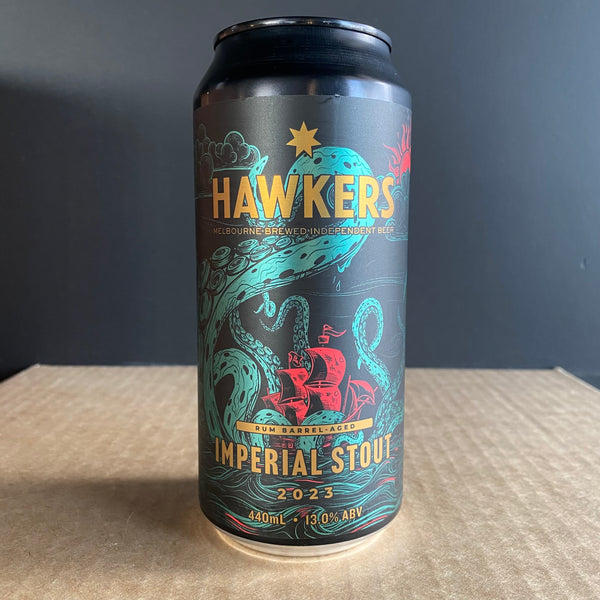 Hawkers Beer, Rum Barrel Aged - Imperial Stout 2023, 440ml