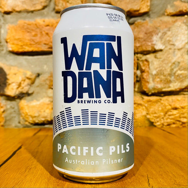 A can of Wandana Brewing Co., Pacific Pils, 375ml