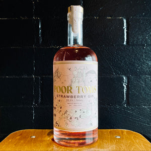 A bottle of Poor Toms, Strawberry Gin, 700ml