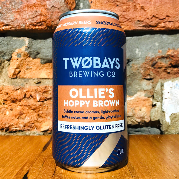 TWOBAYS Brewing Co., Ollie's Hoppy Brown Ale, 375ml
