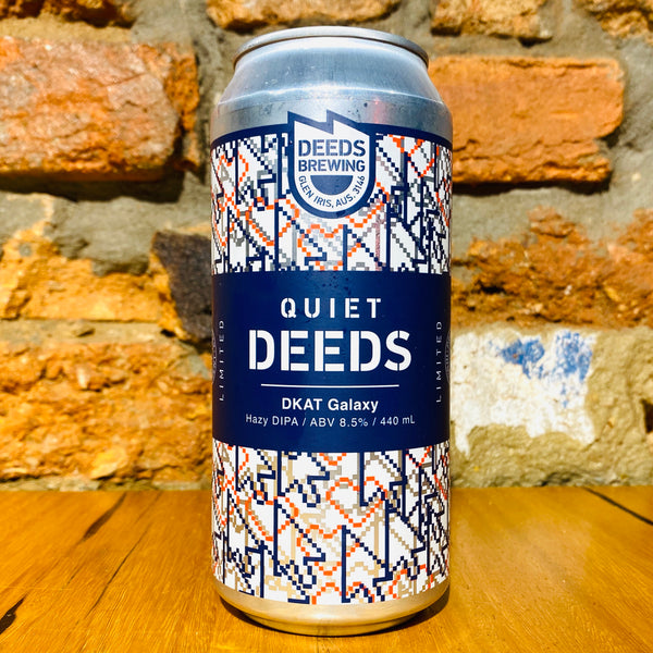 Deeds Brewing, Quiet Deeds Don't Know About That Galaxy Hop, 440ml