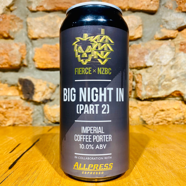 Fierce Beer & NZ Beer Collective, Big Night In (Part 2) Imperial Coffee Porter, 500ml