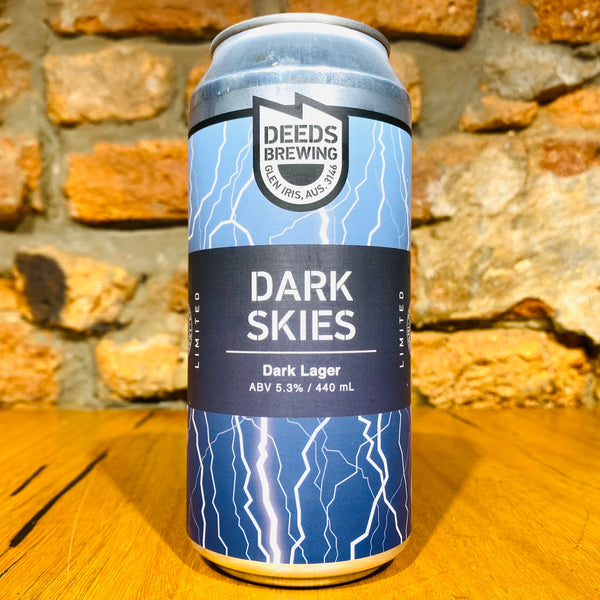A can of Deeds Brewing, Dark Skies, 440ml