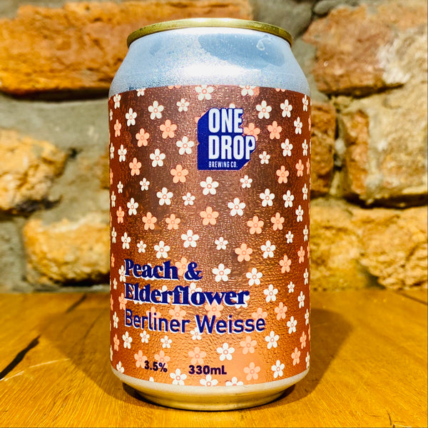 One Drop, Peach Elderflower Berliner Weisse, 330ml