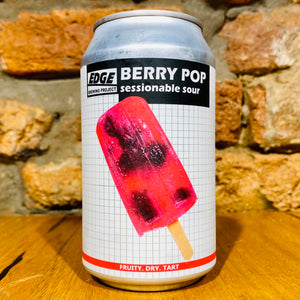 A can of Edge Brewing, Berry Pop, 355ml