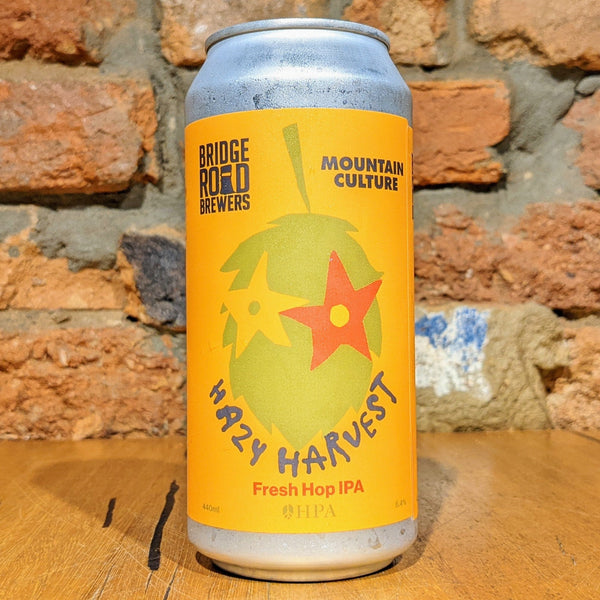 Bridge Road Brewers + Mountain Culture, Hazy Harvest Fresh Hop IPA, 440ml