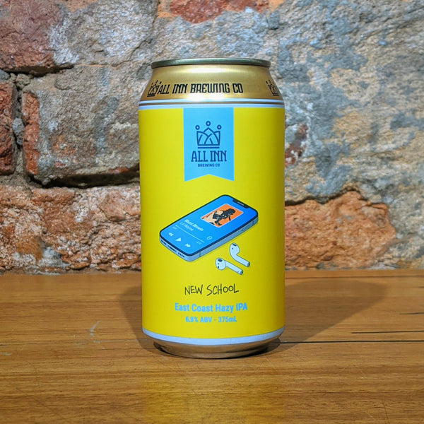 All Inn Brewing Co., New School East Coast Hazy IPA, 375ml