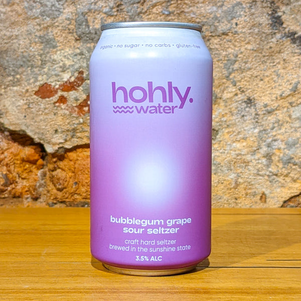 Hohly Water, Bubblegum Grape Seltzer, 375ml