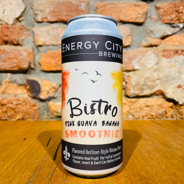Energy City Brewing, Bistro Pink Guava & Banana Smoothie, 473ml