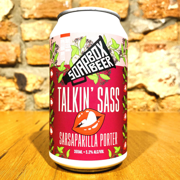Soapbox Beer, Talkin' Sass - Sarsaparilla Porter, 355ml