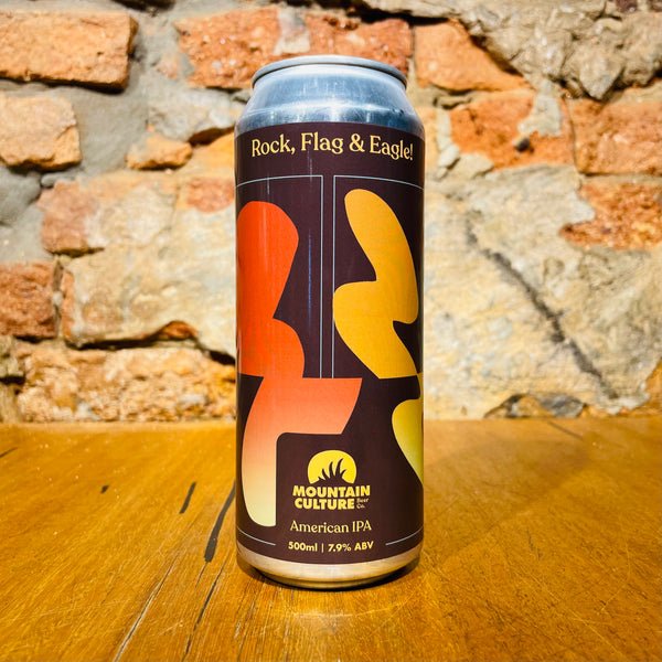 Mountain Culture Beer Co., Rock, Flag, and Eagle, 500ml