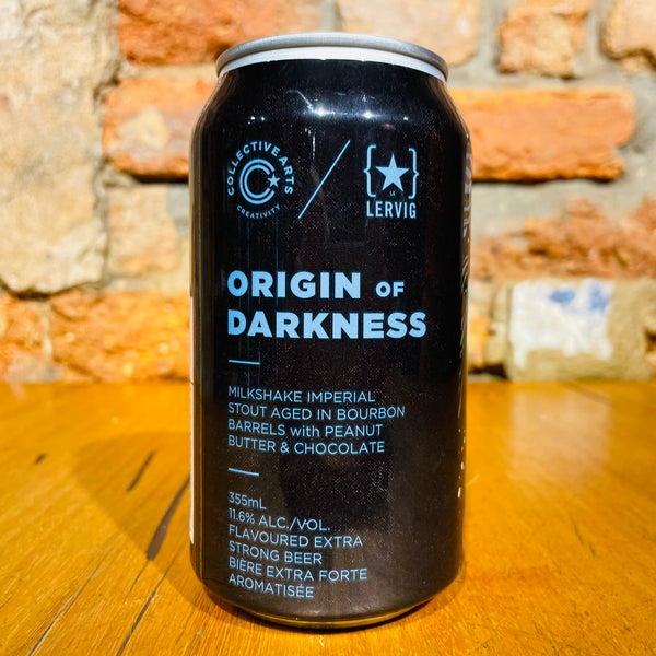 Collective Arts Brewing, Origin of Darkness: Milkshake Imperial Stout w/ Peanut Butter & Chocolate (Lervig Collab), 355ml