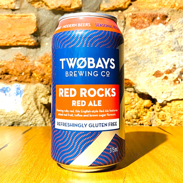 TWOBAYS Brewing Co., Red Rocks Red Ale, 375ml