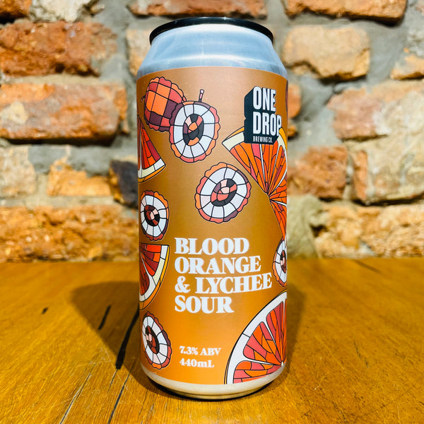 One Drop Brewing Co., Blood Orange & Lychee, 440ml