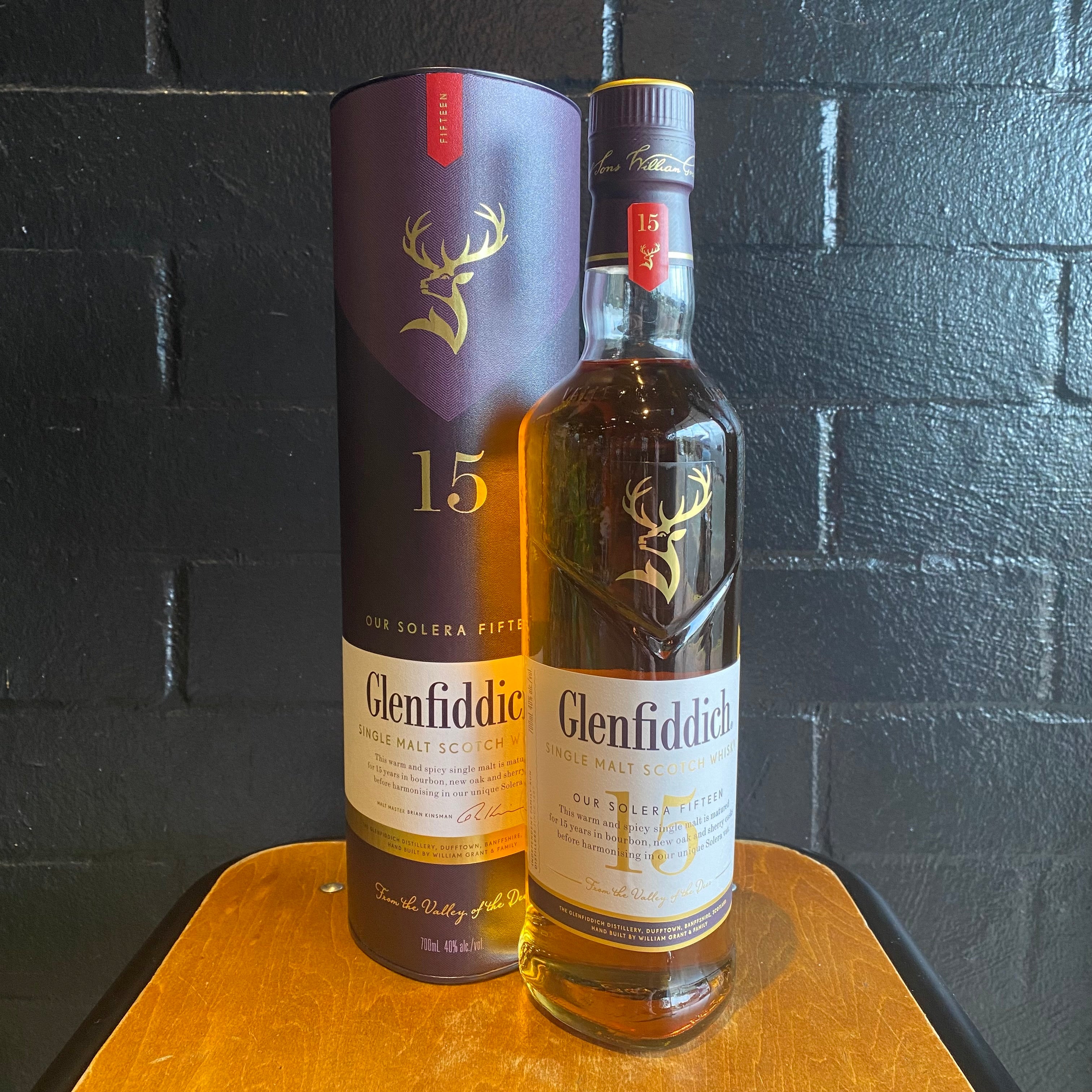Glenfiddich, Solera Reserve 15YO Single Malt Scotch Whisky, 700ml 
