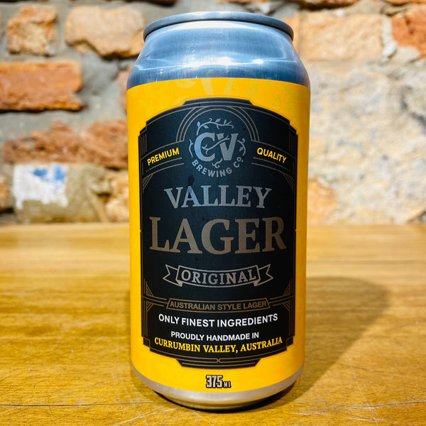 Currumbin Valley Brewing Co., Valley Lager Original, 375ml